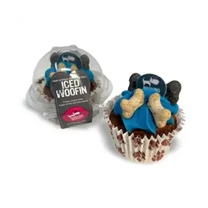 The Barking Bakery Carob Woofin Met Blauw Glazuur
