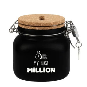 Spaarpot - My first million - Glas - 10,5x11x12,5cm