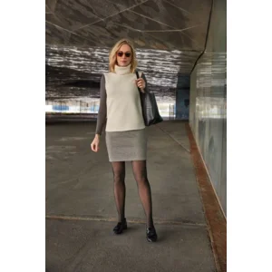 Janira Panty Kous: Nude look, zwart ( JAN.334 )