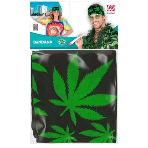 Bandana wietblad 55x55 cm - 100% katoen - voor volwassenen / unisex 