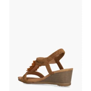 Ella Cruz Zazou Bruin Damessandalen