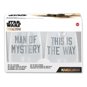 Star Wars The Mandalorian Crystal Glasses 2-Packs Case