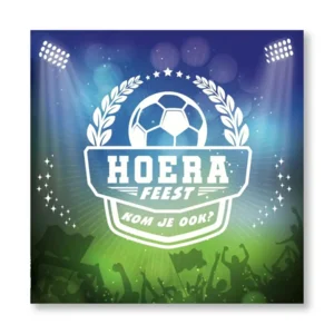 Uitnodigingskaarten - Voetbal - 6st. - VBE.2010