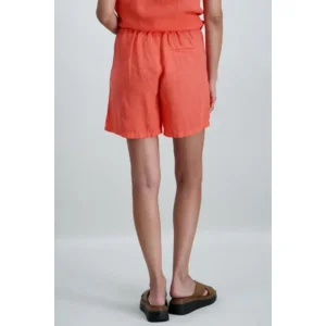 Signe Nature Dames Short Linnen, koraal ( Signe.1378 )