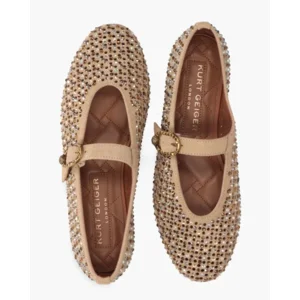 Kurt Geiger Mayfair Ballet Flat Lichtbruin Damesballerina's