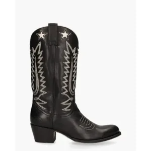 Sendra 14164 Zwart/Off-White Damesboots