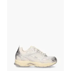 Mercer The Re-Run High-Frequency Off-White/Zilver Damessneakers