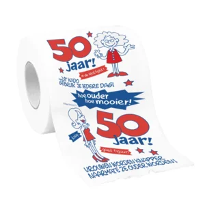 Toiletpapier - 50 Jaar - Vrouw