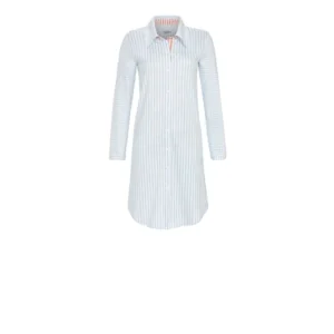 Ringella Nachthemd Dames: Gestreept, Doorknoop model, Lengte 95cm ( RIN.612 )