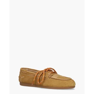 Posa Boat Loafer Prairie Camel Dames Veterschoenen