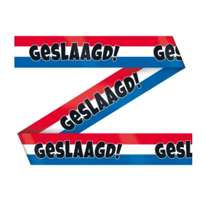 Markeerlint - Geslaagd - Rood, wit, blauw - 10m