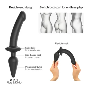 Strap-On-Me Switch Dubbele Dildo Dino
