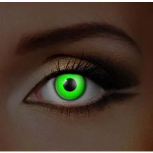 UV Groene Kleurlenzen – Weeklenzen Zonder Sterkte – Voor Monsters, Heksen & Zombies – Halloween Special