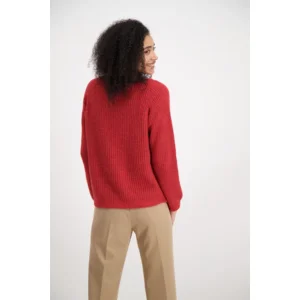 Signe Nature cardigan: Rouie kleur ( donker oranje ) ( Signe.1174 )