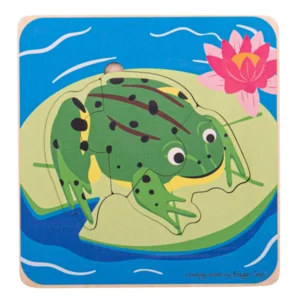 Puzzel - Van kikkerdril tot kikker - Levenscyclus - 3 lagen