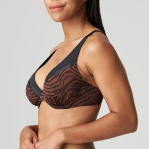 Prima Doona Swim Issambres voorgevormde triangelbikini in bruin en zwart