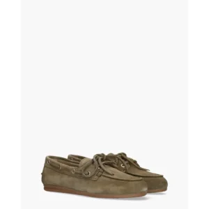 Posa Boat Loafer Khaki Dames Veterschoenen