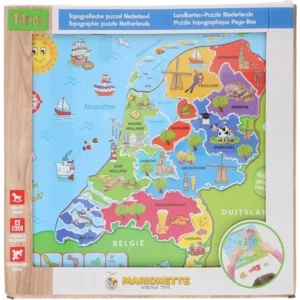 Puzzel - Nederland - Hout - 30,5x31cm
