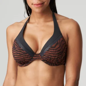 Prima Doona Swim Issambres voorgevormde triangelbikini in bruin en zwart