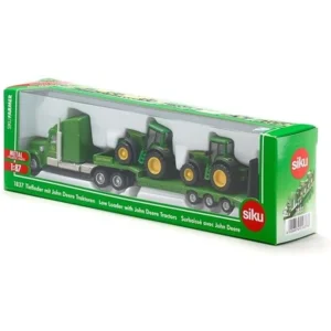 Dieplader met twee John Deere trekkers - 1:87 - Siku