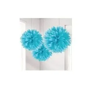 Turqouise DIY pompons - set van drie