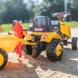 Falk - Komatsu - Looptractor met aanhangwagen