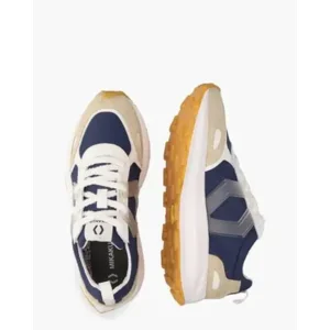 Mikakus Cross Donkerblauw/Beige Herensneakers