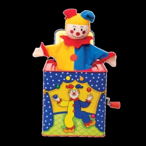 Muziekdoos - Jack in the box - Met kiekeboe clown