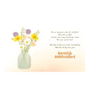 Kaart - Intense - Jarige vriendin - TE020-F