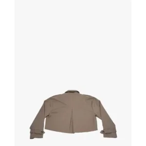 Aquila Khaki Cropped Dames Trenchcoat