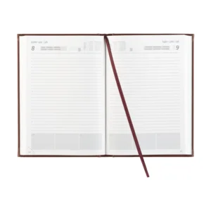 Agenda - 2026 - Eurotop - Lederlook - Bruin - 6-talig