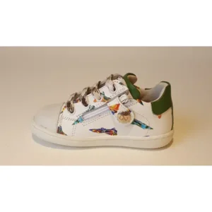 Zecchino d’Oro N12-1370 Sneakers jongens Wit/Groen