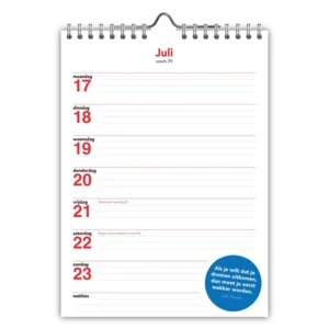 Week notitiekalender - 2023 - Omdenken - 16.5x23cm
