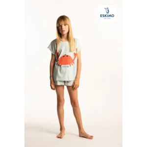 Eskimo Meisjes Pyjama ( 10-16 jaar ): Crab ( ESK.1540)