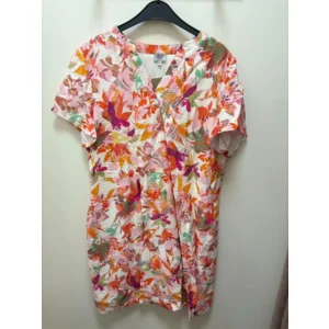 Mivida kleed: Korte mouw, Oranje Tinten ( MIV.4)