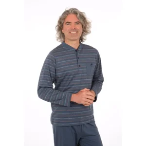 Perlina heren pyjama: Adam blauw, tot maat 6XL ( LINA.109 )