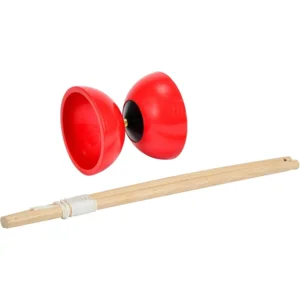 Diabolo - Rubber kegel - Houten stokken - Willekeurig geleverd - 1st.