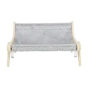 Trixie Hangmat Hout Onbehandeld Grijs 47X24X38 cm