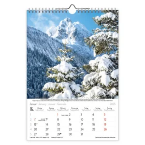 Kalender - 2025 - Alpen - 23.5x33.5cm
