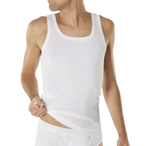 Dulcia Heren singlet: GRIJS ( tot 4XL ) Basic 1-1 Cotton ( DUL.25 )
