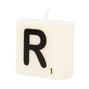 Cijfer- / letterkaarsje - Scrabble - R