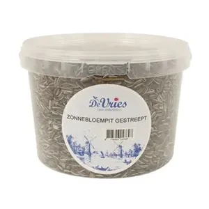 De Vries Zonnebloempit Gestreept 3 liter