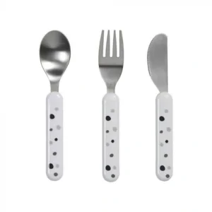 Done By Deer Cutlery Set Dreamy Dots White