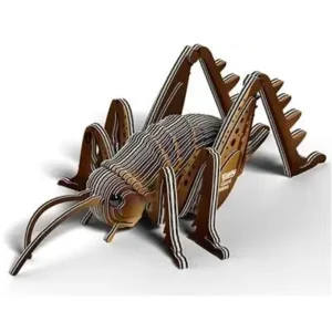 Bouwpakket - Eugy 3D - Wild dier - Sprinkhaan - 42st. - 8x5.3x14cm - Karton - 6+