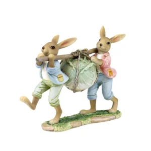 Goodwill Cute bunnies with cabbage green/blue 15cm