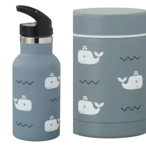 Pre order: VOORDEELPAKKET thermos bottle and food jar Whale