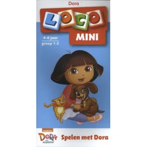 Loco Mini - Boekje - Spelen met Dora - Blauw - 4-6 jr - Groep 1-2