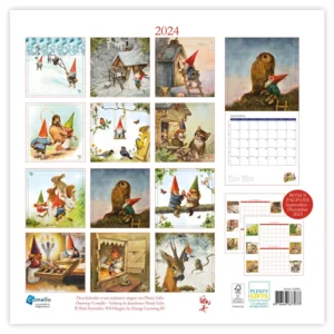 Kalender - 2024 - Rien Poortvliet - Kabouter - 30x30cm