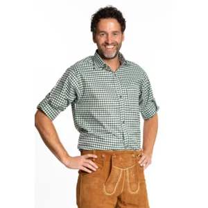 Oktoberfest - Blouse - Groen, wit - XXL