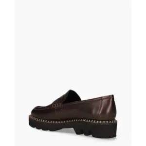 Si Pearl Donkerbruin Damesloafers